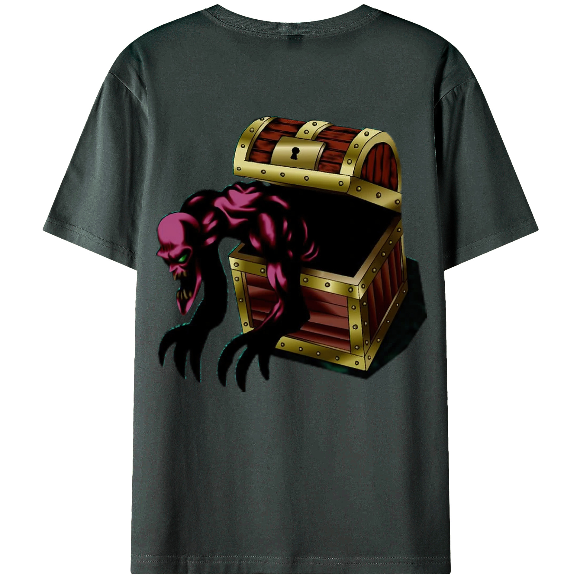 （画像用） 遊☆戯☆王 Yu-Gi-Oh! 綿100％ メンズ半袖Tシャツ（バックプリント） 通気性
